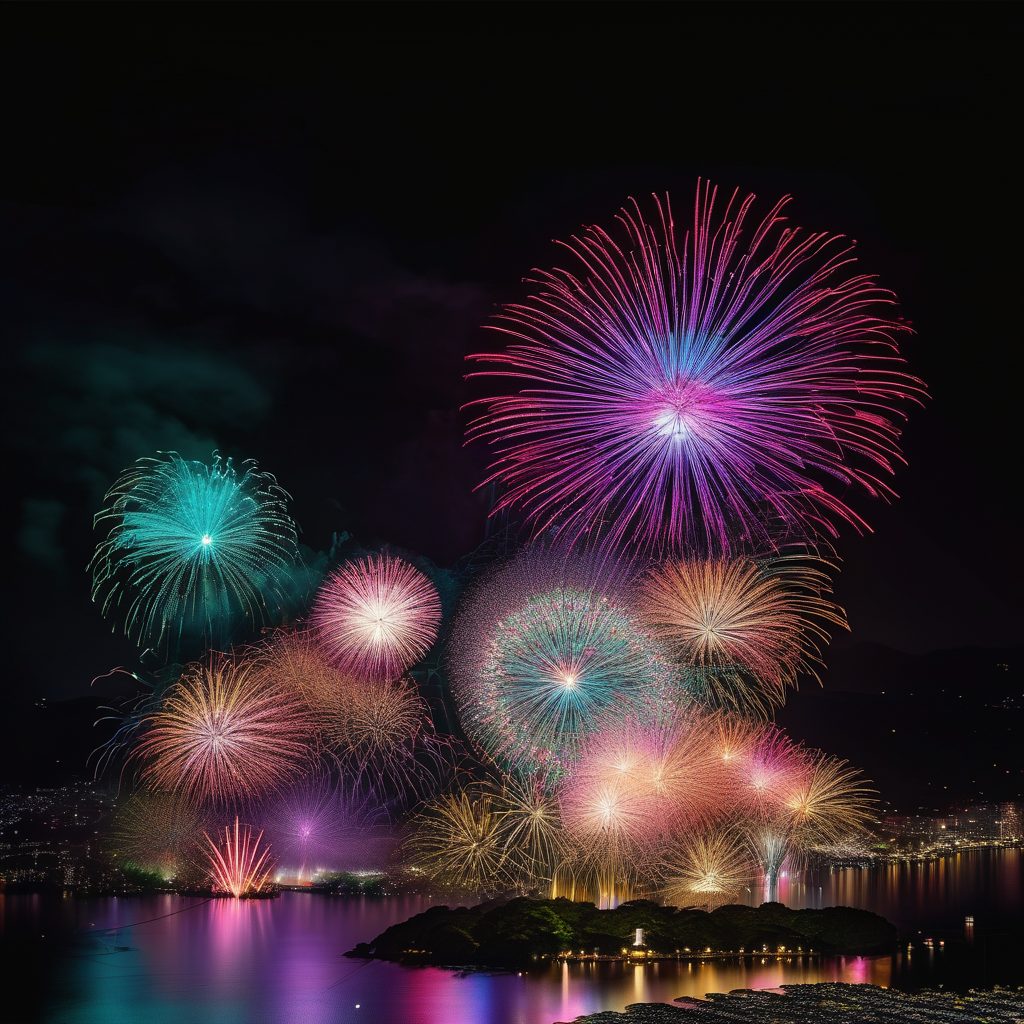白馬の夏祭り打ち上げ花火のイメージ