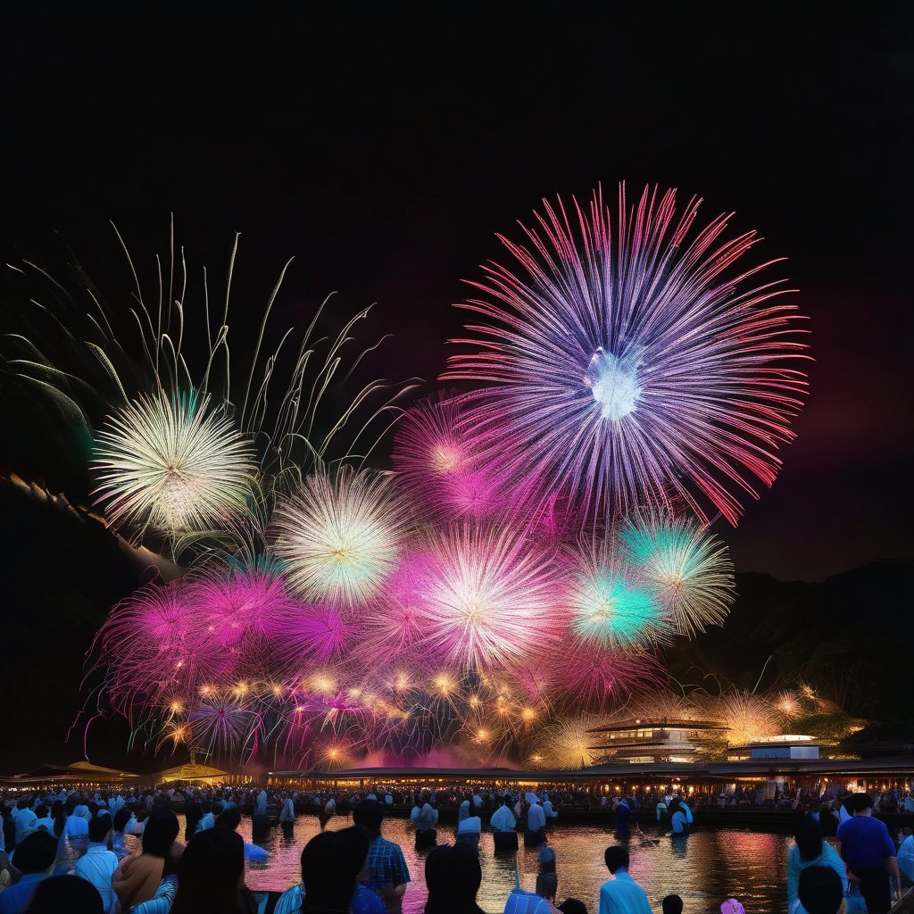 丹波市なつまつりだらだら夜市ショー花火のイメージ
