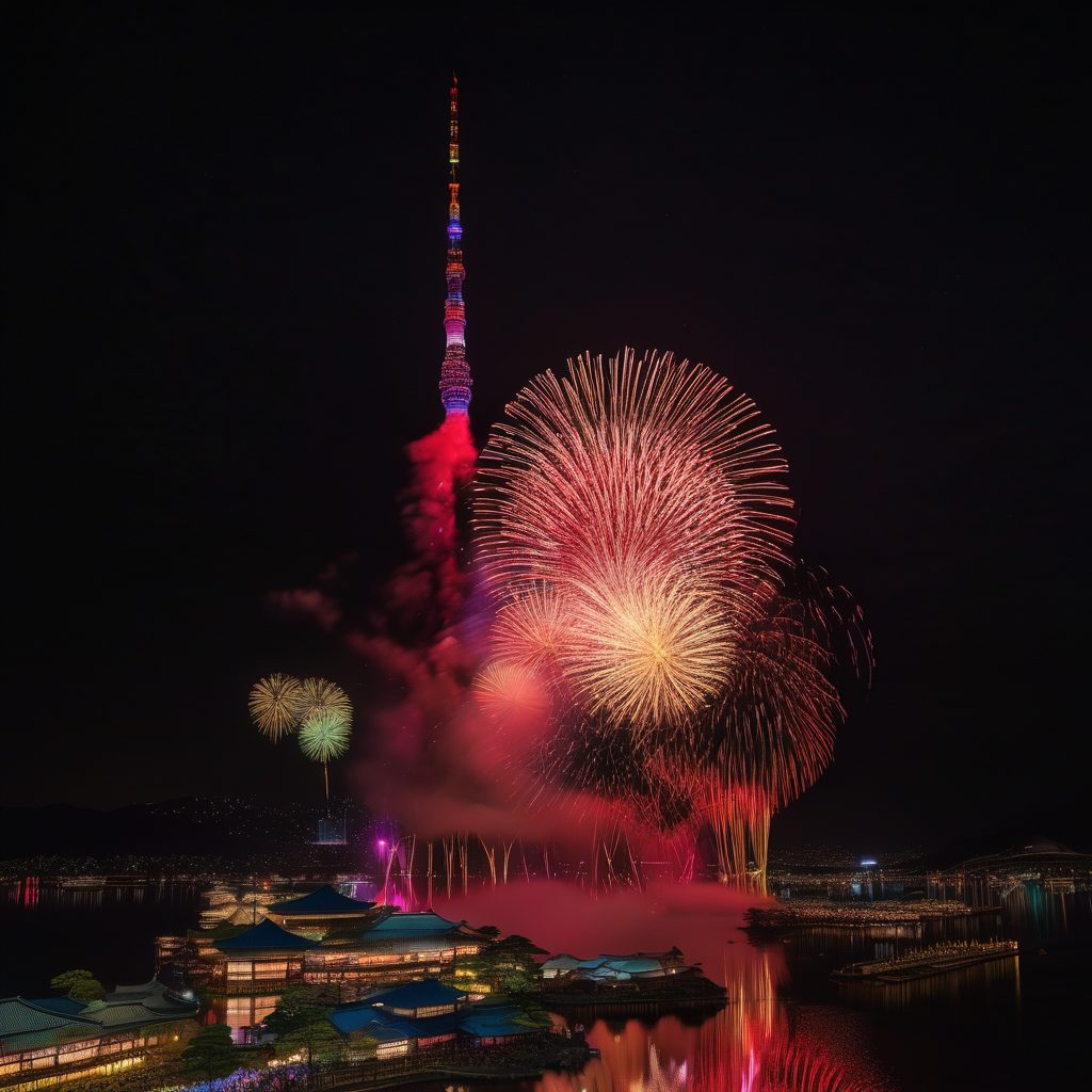 かわにしサマーフェスタ花火打ち上げのイメージ