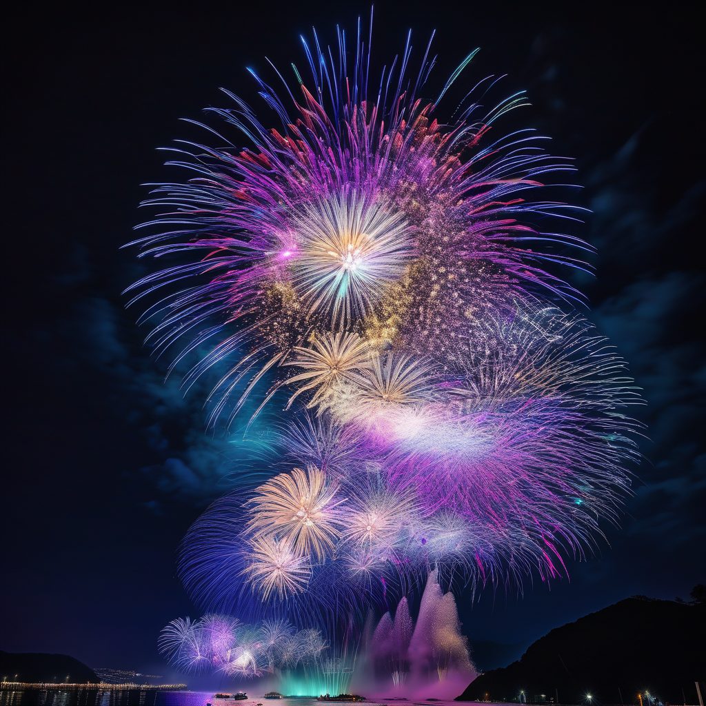 下北山村夏祭り打上花火のイメージ