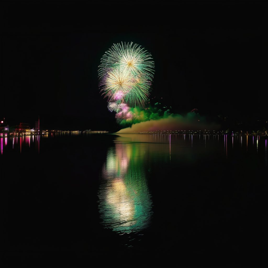 昴の郷ふれあい物語十津川村の夏祭り花火打ち上げのイメージ
