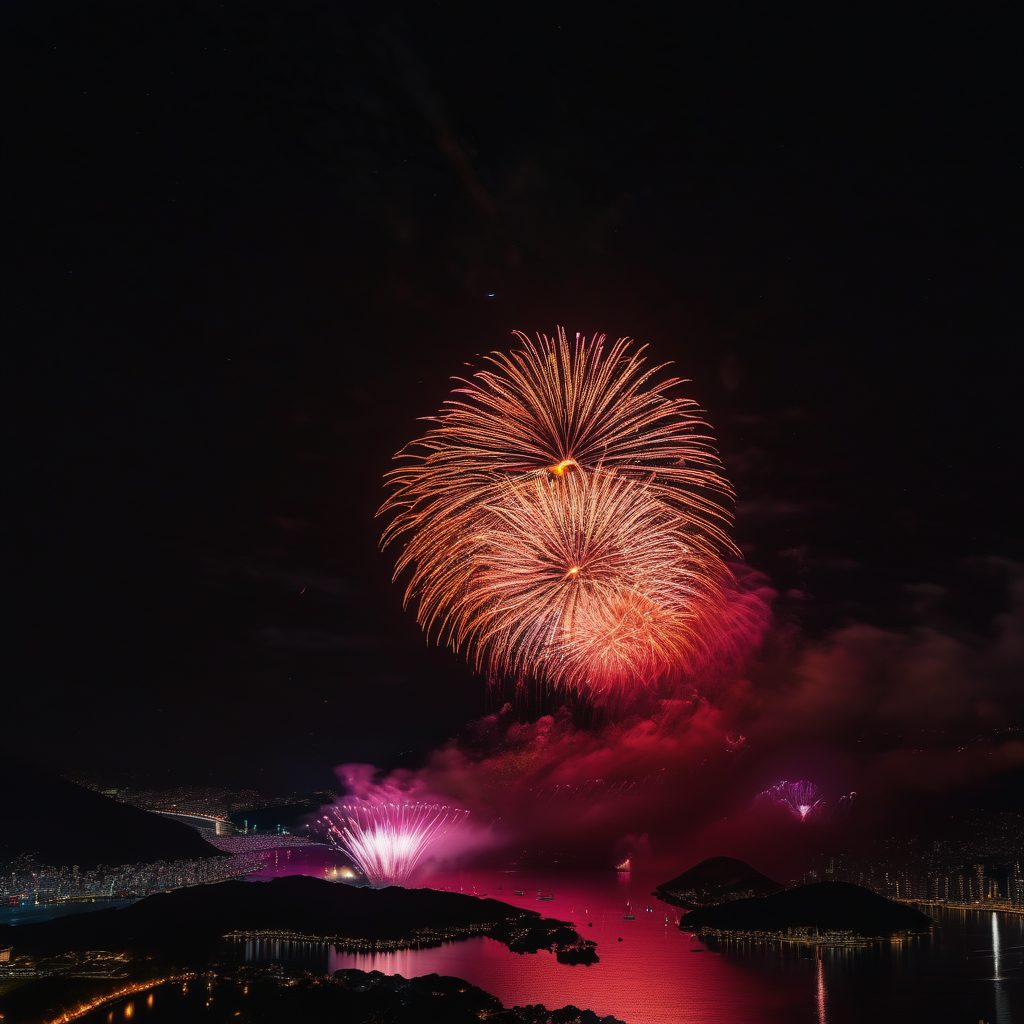 千手観音十七夜まつり奉納花火のイメージ