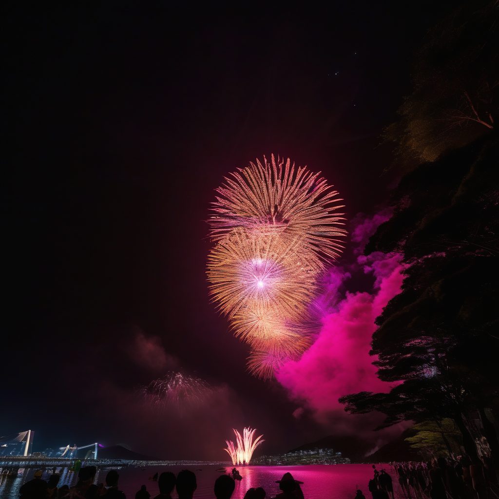 奥阿賀かのせふるさとまつり花火大会のイメージ