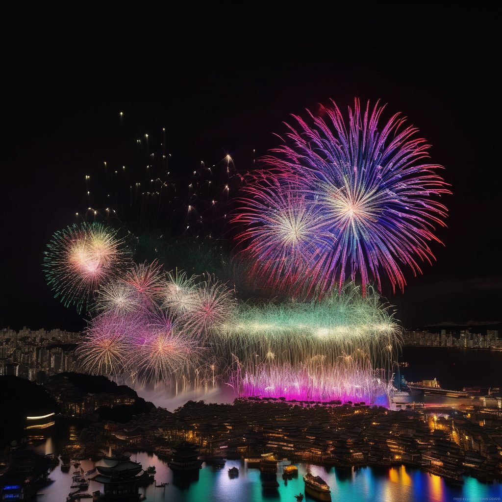 ふるさと上川ふれあい祭り花火ショーのイメージ