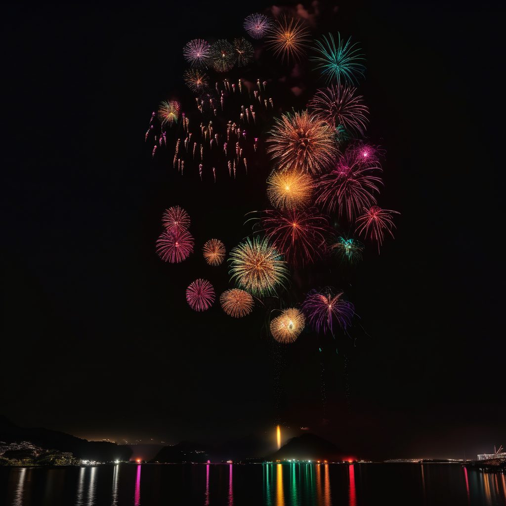 保戸島夏祭り花火打ち上げのイメージ