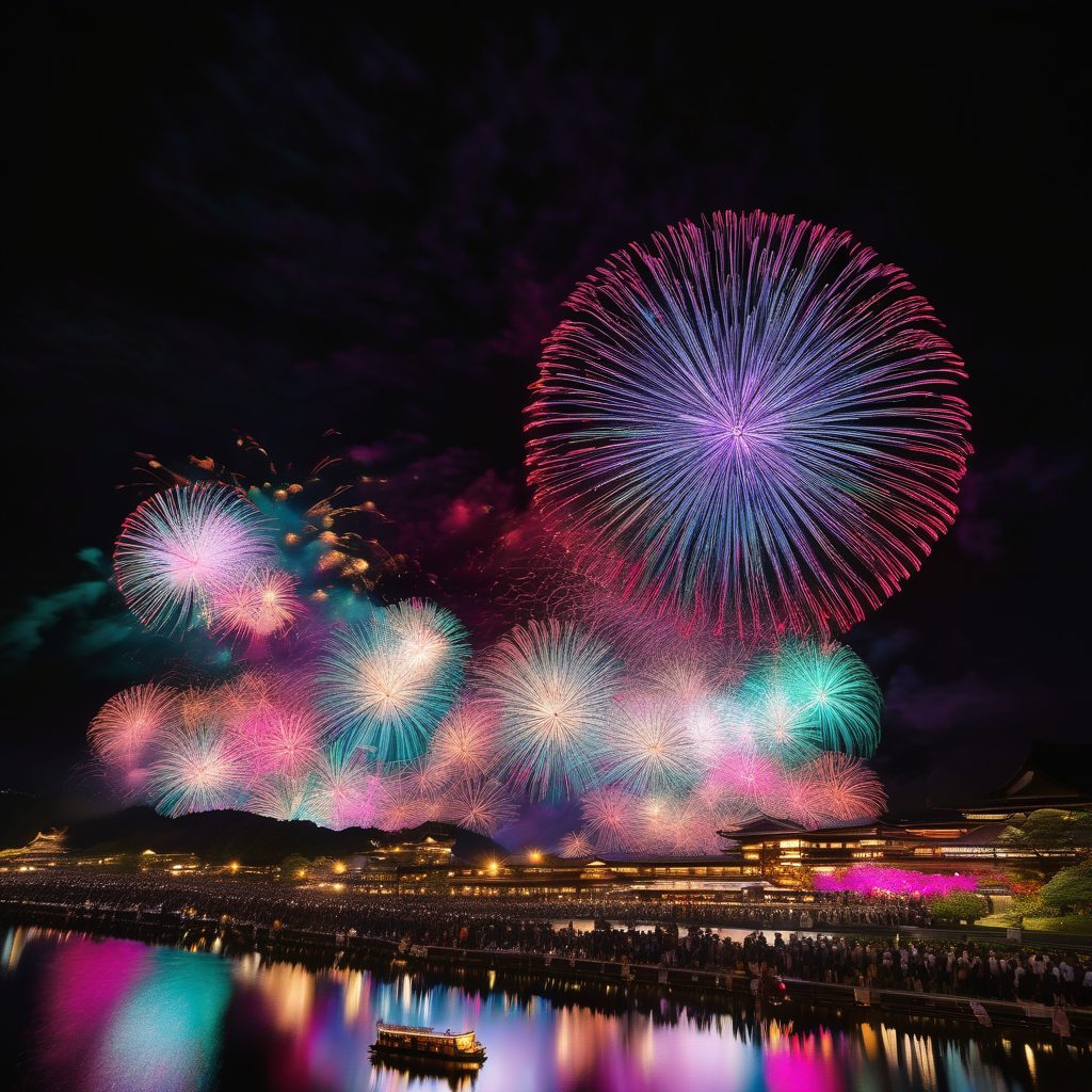 玖珠祇園大祭打ち上げ花火のイメージ