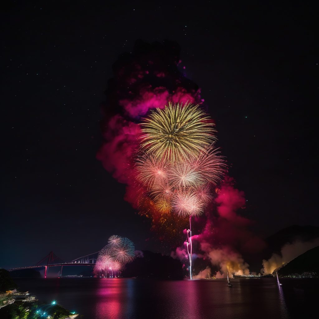秩父川瀬祭奉納花火のイメージ