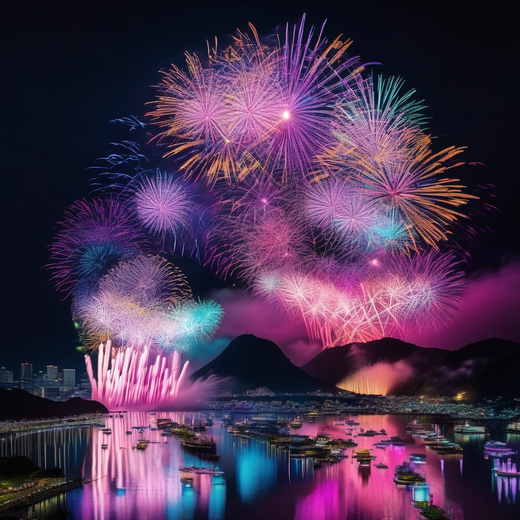大宮駐屯地夏祭り打ち上げ花火のイメージ