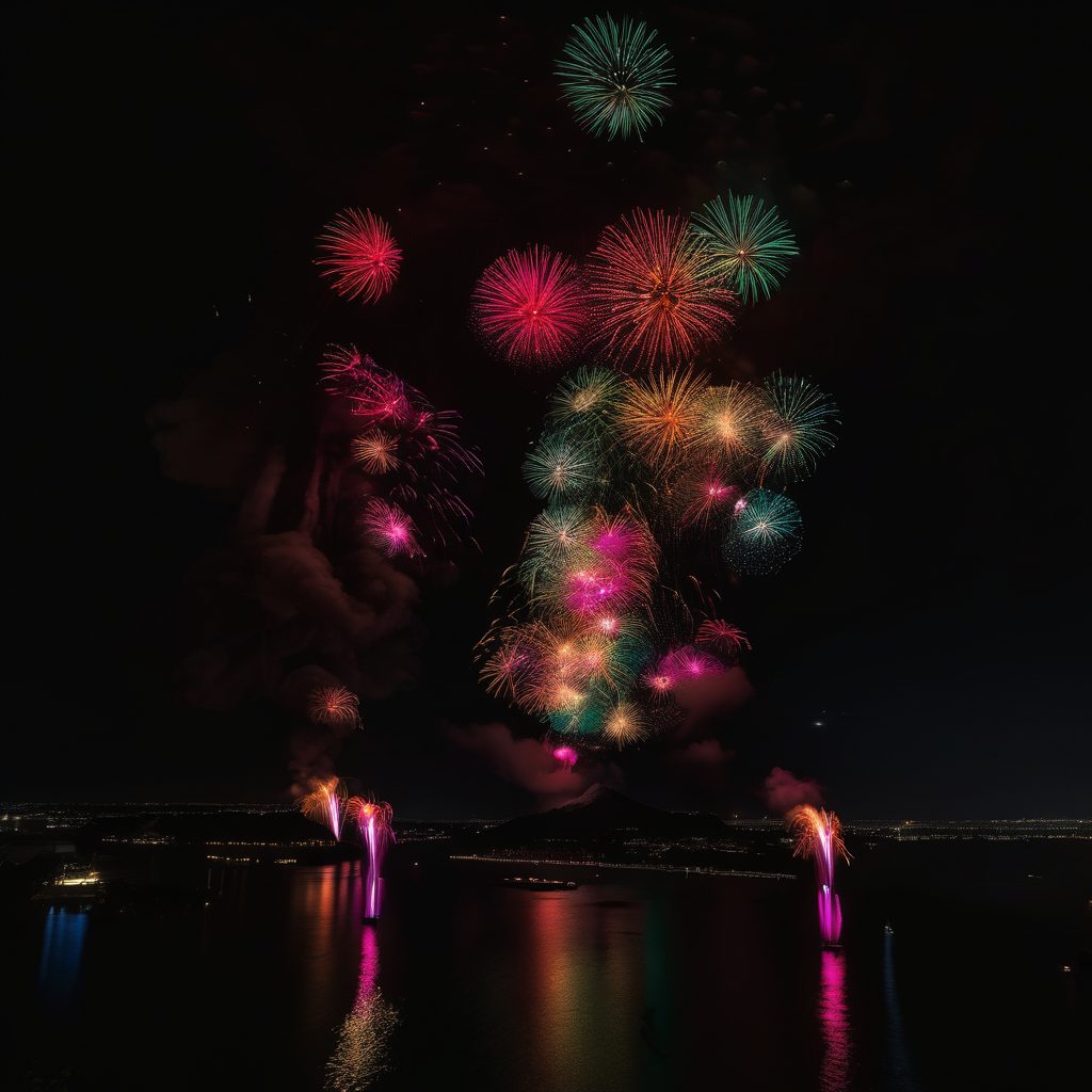 土肥サマーフェスティバル海上花火のイメージ