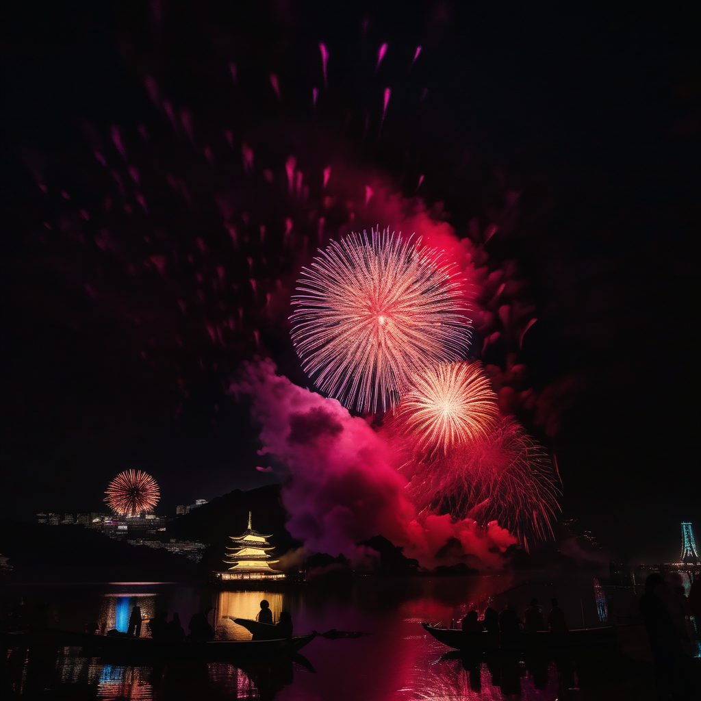 用宗WCB夏祭り手筒花火のイメージ