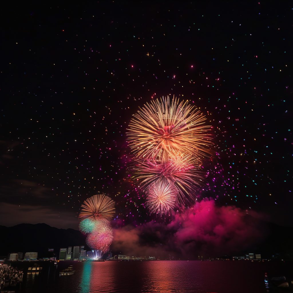 浅川港祭り花火打ち上げのイメージ