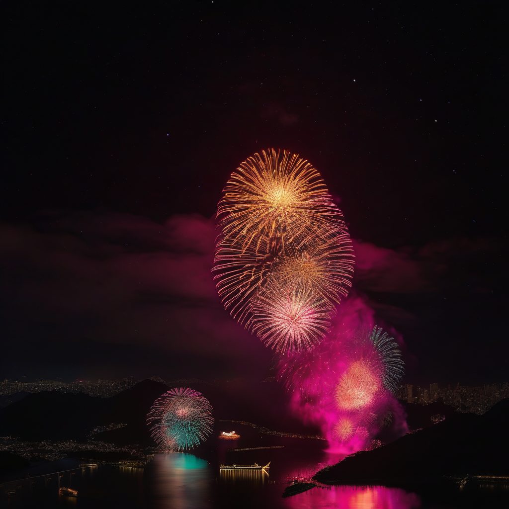 鳴門の夏まつり歌と花火のファンタジックショーのイメージ