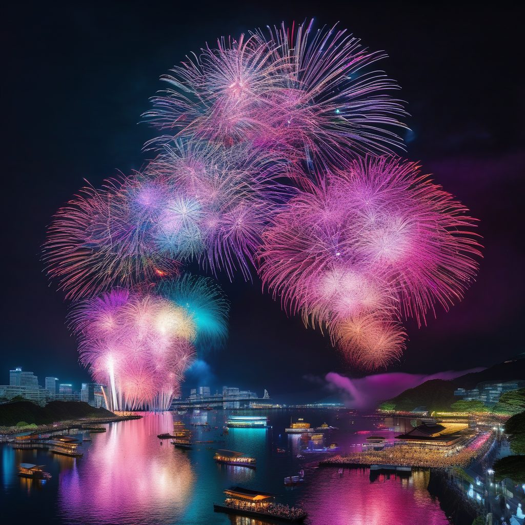 木屋平緑とふれあい夏祭り花火打ち上げのイメージ
