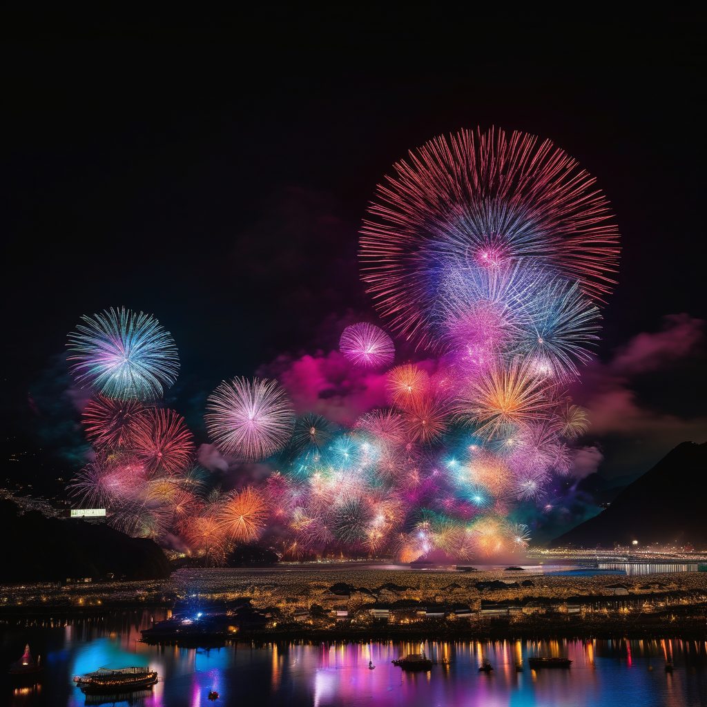 福光ねつおくり七夕祭りなんとめでた花火のイメージ