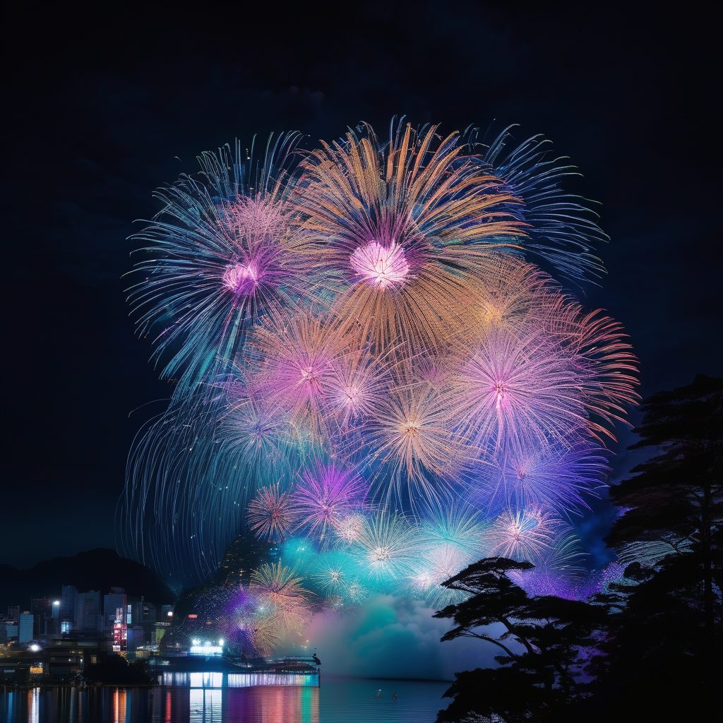 熊野水軍古座河内祭の夕べ花火打ち上げのイメージ