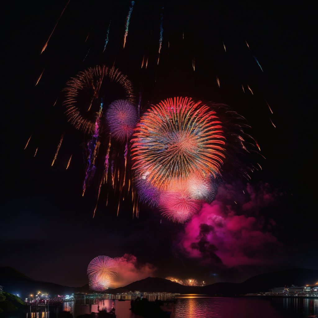 かつらぎ町夏まつり花火打ち上げのイメージ