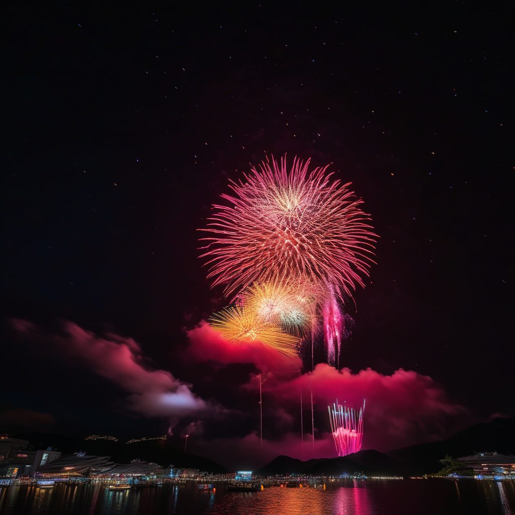 いわで夏まつり花火打ち上げのイメージ