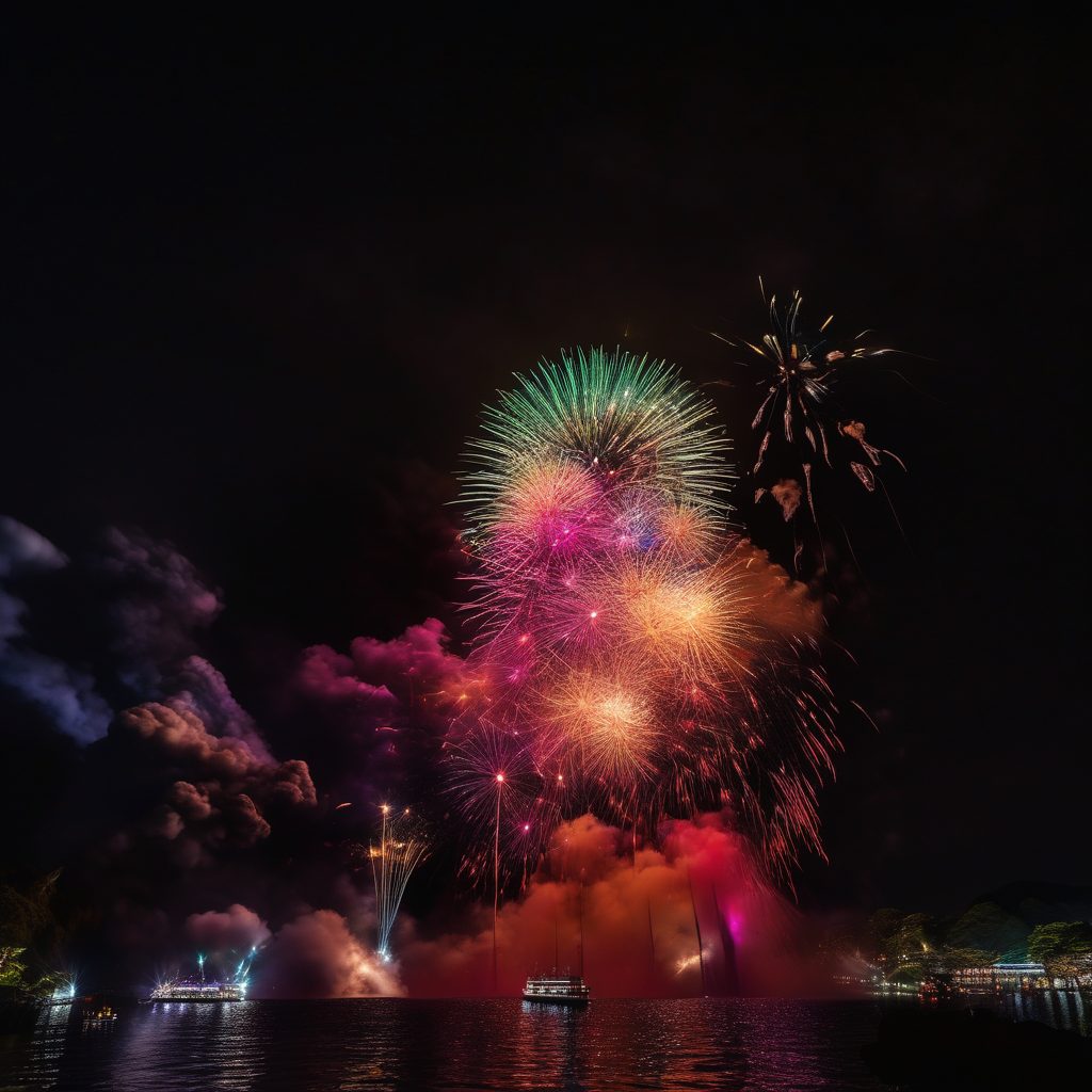 山中湖「報湖祭」花火大会のイメージ