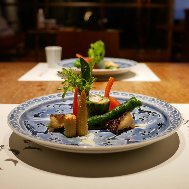 山荘無量塔の料理
