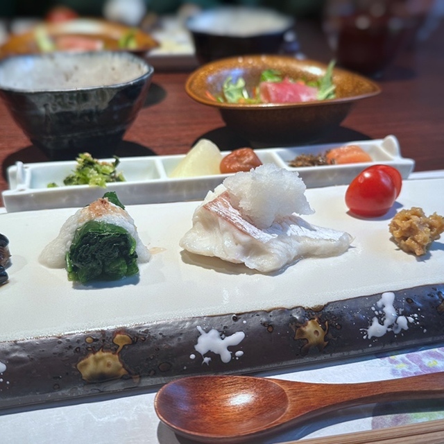草屋根の宿 龍のひげの料理