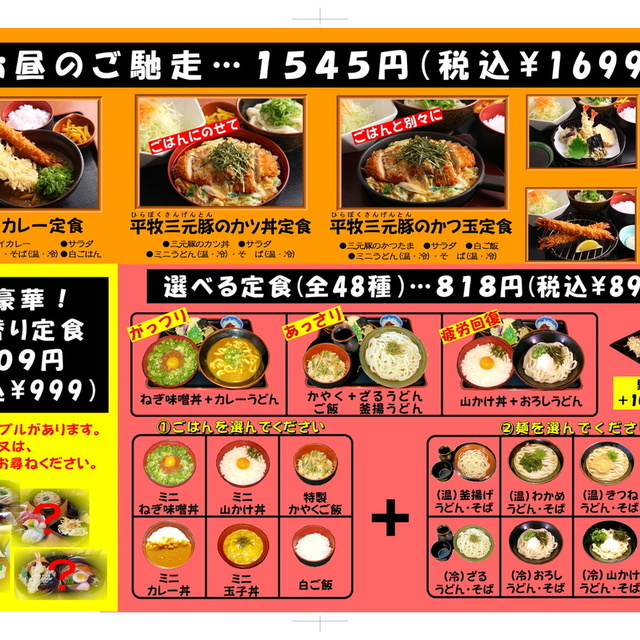 みくりやうどんの料理