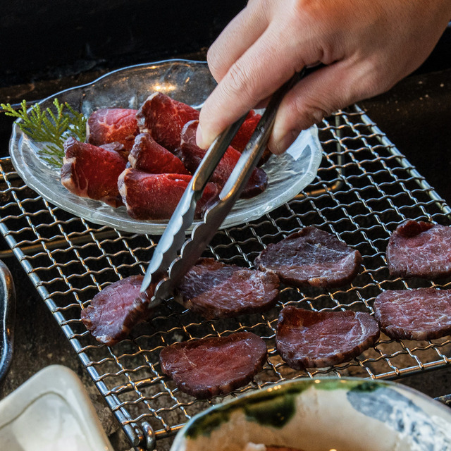 囲炉裏焼きあなみの料理