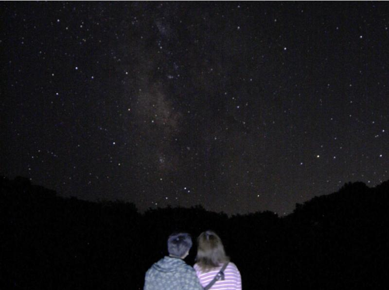 三原山周辺で見上げる満天の星空と天の川