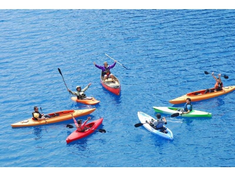 奥四万湖でのカヌーツアーの空撮