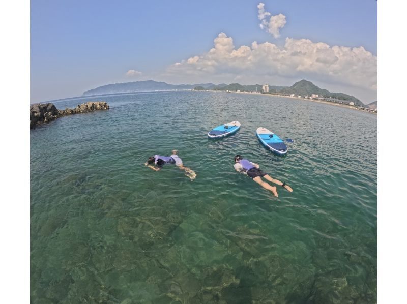 鋸南町勝山、竜島海岸の透明度の高い海