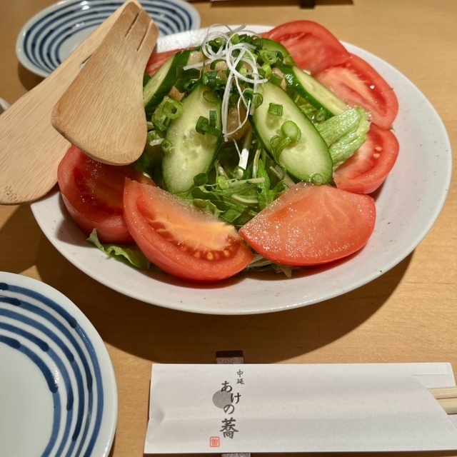 日本そば あけの蕎のサラダ