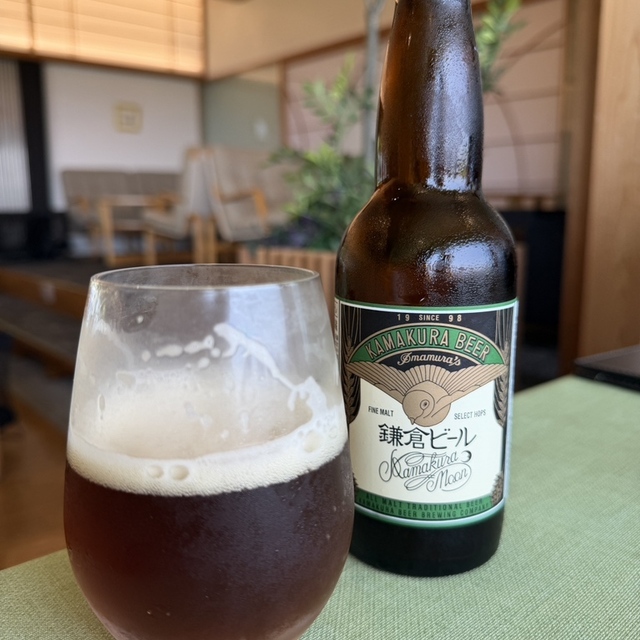 海光庵の鎌倉ビールと精進カレー