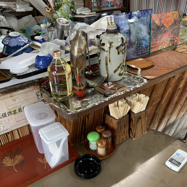 醒ケ井駅近くの食堂