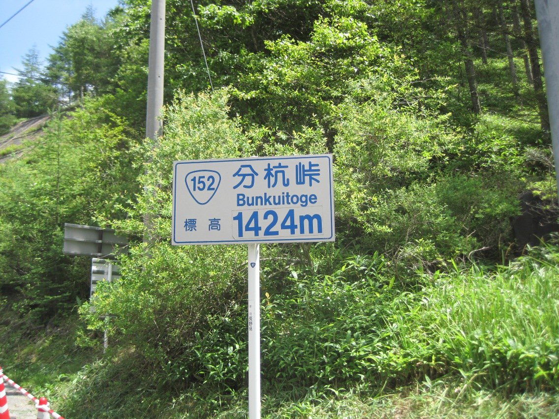 分杭峠の木立