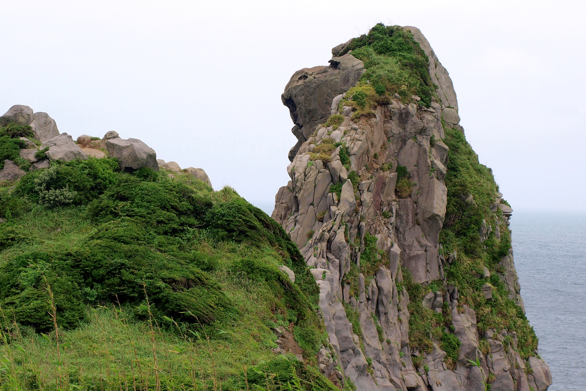 玄界灘に面した猿岩の全景