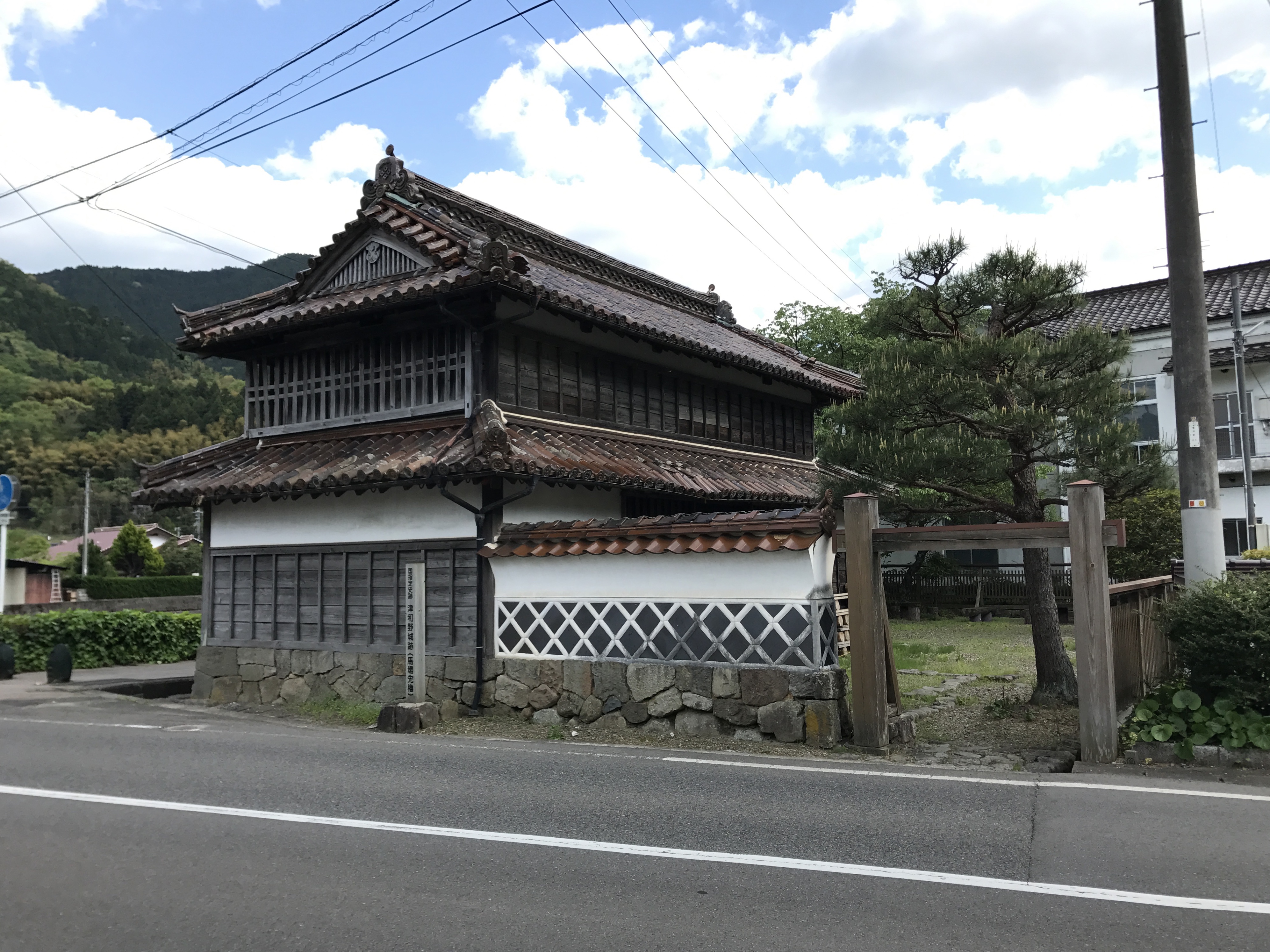 津和野城跡の馬場先櫓