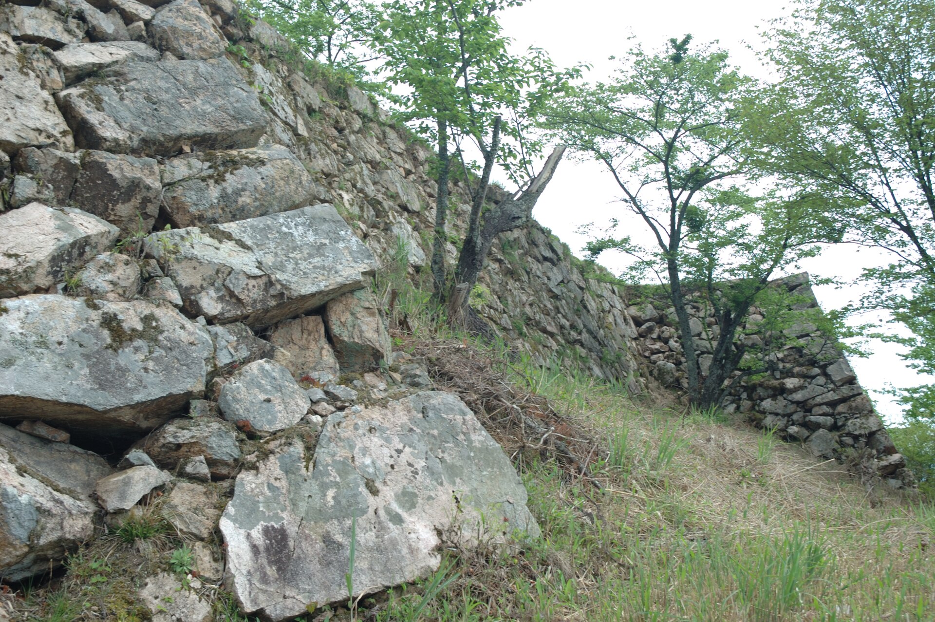 竹田城跡の穴太積みの石垣