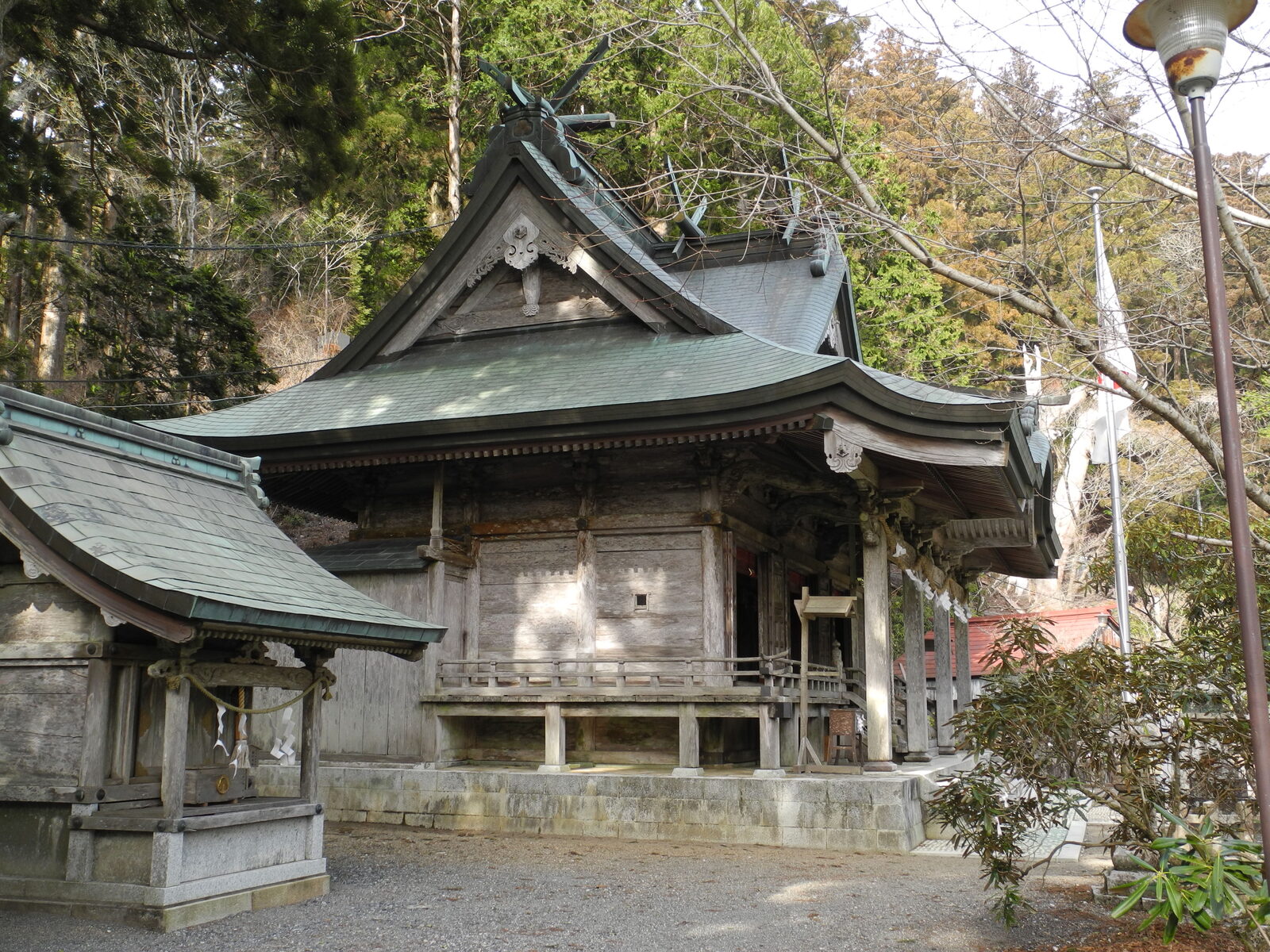 玉置神社の境内の建物