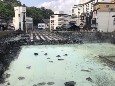 温泉でのんびり